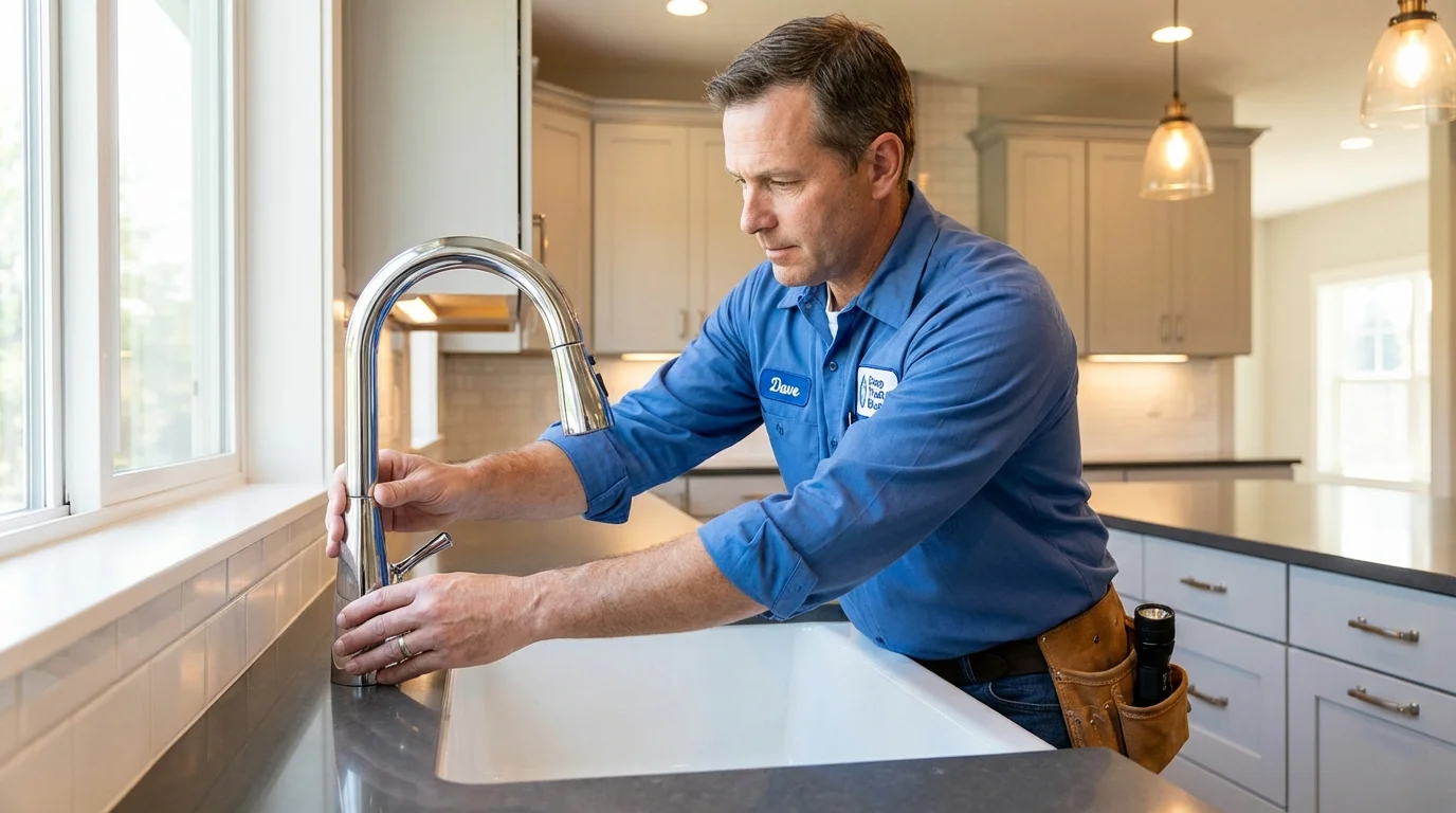 Kitchen faucet installation by Johns Plumbing LLC in Owings